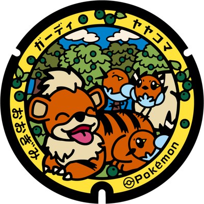 大宜味村のポケふた(ガーディとヤヤコマ)
