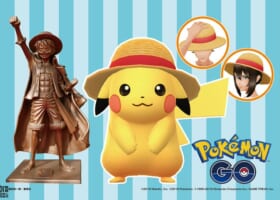 【7/22開始】麦わら帽子ピカチュウ登場！ワンピース作者尾田栄一郎氏の熊本県復興支援に協力！