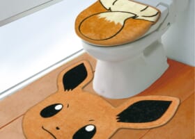 【踏み絵】イーブイトイレマット可愛すぎて、トイレが天国になった！