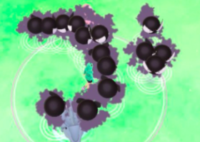 【ポケモン文字】ゴースが大量発生しすぎて文字ができてる！綺麗に出来すぎｗ